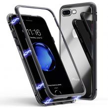 Магнитен калъф Bumper Case 360° FULL за Apple iPhone 6 / iPhone 6S - прозрачен / черна рамка