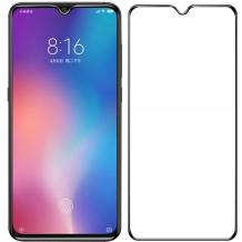 3D full cover Tempered glass Full Glue screen protector Samsung Galaxy A20 2019 / Извит стъклен скрийн протектор с лепило от вътрешната страна за Samsung Galaxy A20 2019 - черен