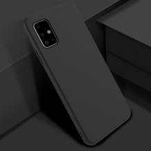 Силиконов калъф / гръб / TPU за Samsung Galaxy A71 - черен / мат