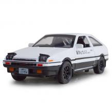 Метална кола с отварящи се врати капаци светлини и звуци Toyota Trueno AE86 1:32