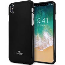 Луксозен силиконов калъф / гръб / TPU Mercury GOOSPERY Jelly Case за Apple iPhone XR - черен