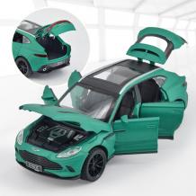 Метална кола с отварящи се врати капаци светлини и звуци Aston Martin DBX SUV 1:32