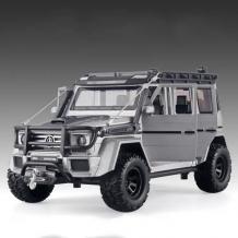 Метален джип с отварящи се врати капаци светлини и звуци Mercedes-Benz Brabus G550 Adventure 4X4 1:24