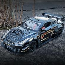 Метална кола с отварящи се врати капаци светлини и звуци Nissan Skyline GTR R35 1:24