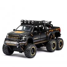 Метален джип с отварящи се врати капаци светлини и звуци Ford Raptor F150 1:24