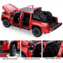 Метален джип с отварящи се врати капаци светлини и звуци Toyota Tundra Pickup 1:24