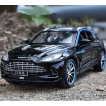 Метална кола с отварящи се врати капаци светлини и звуци Aston Martin DBX SUV 1:32