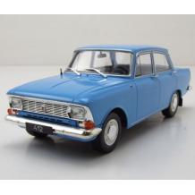 Метална кола Moskwitsch 412 1970 light blue WHITE BOX - 1:24