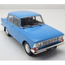 Метална кола Moskwitsch 412 1970 light blue WHITE BOX - 1:24