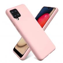 Силиконов калъф / гръб / TPU за Samsung Galaxy A22 4G - Rose Gold / мат