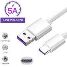 Оригинален USB кабел за Huawei Honor 10 - бял