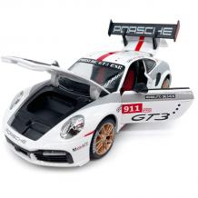 Метална кола с отварящи се врати капаци светлини и звуци Porsche 911 GT3 RSR 1:24