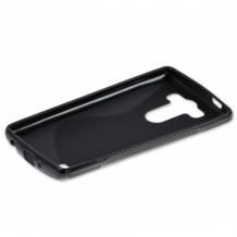 Силиконов калъф / гръб / TPU S-Line за LG G3 S / LG G3 Mini D722 - черен
