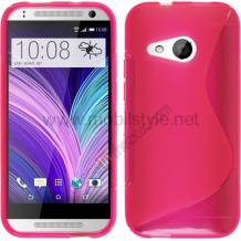 Силиконов калъф / гръб / TPU S-Line за HTC One Mini 2 / M8 mini - розов