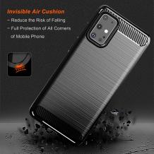 Силиконов калъф / гръб / TPU за Samsung Galaxy S20 Plus - черен / carbon