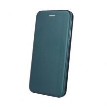 Луксозен кожен калъф Flip тефтер със стойка OPEN за Samsung Galaxy S20 Ultra - тъмно зелен