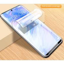 Удароустойчив извит скрийн протектор / 3D Full Cover Pet / за Samsung Galaxy Note 10 Lite / A81 - прозрачен