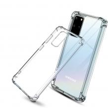 Удароустойчив силиконов калъф / гръб / TPU за Samsung Galaxy S20 Plus - прозрачен