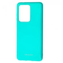 Силиконов калъф / гръб / Molan Cano Glossy Jelly Case за Samsung Galaxy S20 Ultra - мента / гланц / брокат