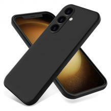 Силиконов калъф / кейс / Nano TPU за Samsung Galaxy S25 - черен гръб със защита за камерата