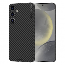 Луксозен гръб / кейс / X-Level Nano Fiber Series за Samsung Galaxy S25 Plus - черен