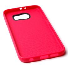 Силиконов калъф / гръб / TPU Platina за Samsung Galaxy S6 Edge G925 - цикламен