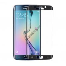 Скрийн протектор извит ТПУ / мек / удароустойчив Full Screen за Samsung Galaxy S7 Edge G935 - черен