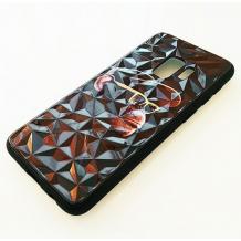 Луксозен твърд гръб 3D за Samsung Galaxy S9 G960 - маймуна / черна призма