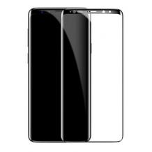3D full cover Tempered Glass Screen Protector Baseus за Samsung Galaxy S9 Plus G965 / Извит стъклен скрийн протектор Baseus за Samsung Galaxy S9 Plus G965 - черен