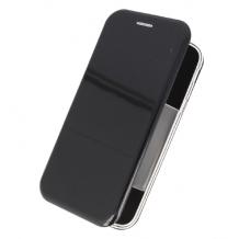 Луксозен кожен калъф Flip тефтер със стойка OPEN за Samsung Galaxy S8 Plus G955- черен / гланц