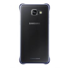 Оригинален твърд гръб Clear Cover EF-QA510C за Samsung Galaxy A5 2016 A510 - прозрачен с тъмно син кант