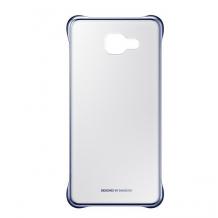 Оригинален твърд гръб Clear Cover EF-QA510C за Samsung Galaxy A5 2016 A510 - прозрачен с тъмно син кант