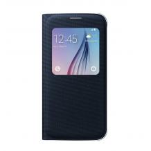 Оригинален калъф S View Cover EF-CG920B за Samsung Galaxy S6 G920 - син