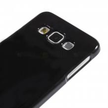 Силиконов калъф / гръб / TPU за Samsung Galaxy A3 SM-A300F / Samsung A3 - черен / гланц