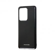 Силиконов калъф / гръб / Molan Cano Glossy Jelly Case за Samsung Galaxy S20 Ultra - черен / гланц / брокат