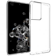 Силиконов калъф / гръб / TPU NORDIC Jelly Case за Samsung Galaxy S21 Ultra - прозрачен