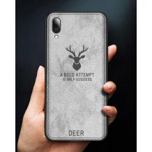 Луксозен гръб Deer за Samsung Galaxy A7 2018 A750F - сив