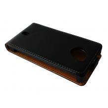 Кожен калъф тип Flip за Sony Xperia Sola MT27i - Черен