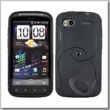 Силиконов калъф TPU S Style за HTC Sensation / XE черен
