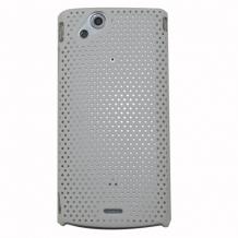 Заден предпазен капак Perforated Style за Sony Ericsson X12 XPERIA Arc / Arc S - бял
