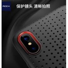 Луксозен силиконов калъф / гръб / TPU ROCK DOT Series за Apple iPhone X - черен