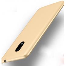 Силиконов калъф / гръб / TPU Case за Xiaomi RedMi Note 4 - златист / мат