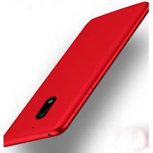 Силиконов калъф / гръб / TPU Case за Nokia 6 - червен / мат