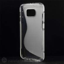 Силиконов калъф / гръб / TPU S-Line за Samsung Galaxy S6 G920 - прозрачен