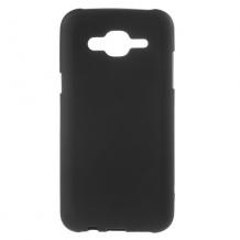 Силиконов калъф / гръб / TPU за Samsung Galaxy J5 - черен / мат