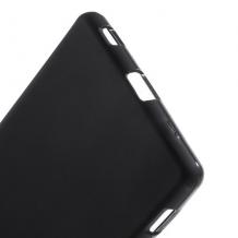 Силиконов калъф / гръб / TPU за Sony Xperia Z4 - черен / мат