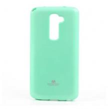 Луксозен силиконов калъф / гръб / TPU Mercury GOOSPERY Jelly Case за LG K8 - светло зелен