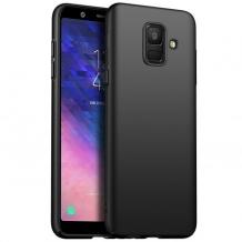 Силиконов калъф / гръб / TPU Case за Samsung Galaxy A8 2018 A530F - черен / мат 