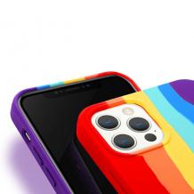 Силиконов калъф / гръб / TPU за Apple iPhone 12 /12 Pro 6.1'' - Red Rainbow