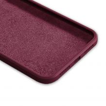 Силиконов калъф / кейс / Nano TPU за Motorola Moto G06 - бордо гръб със защита за камерата